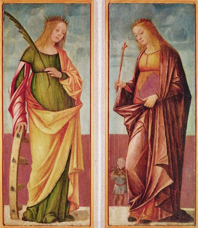St. Catherine of Alexandria and St. Paraceve or Veneranda by Vittore Carpaccio